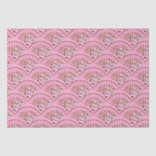 Papel De Seda Estilo japonés divertido y rosas rosa