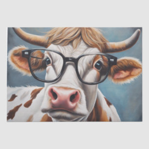 Papel De Seda Estilo moo-bello: Vaca en Gorra y desconchazón de