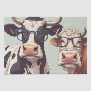 Papel De Seda Estilo moo-bello: Vaca en Gorra y desconchazón de