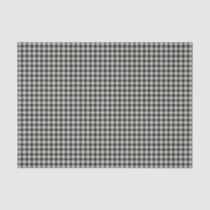 Papel De Seda Estilo Retro Patrón de Cuadro de Gingham Negro y G