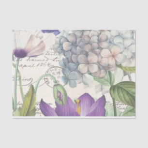 Papel De Seda Estilo Shabby Chic Serie Lila Diseño 4