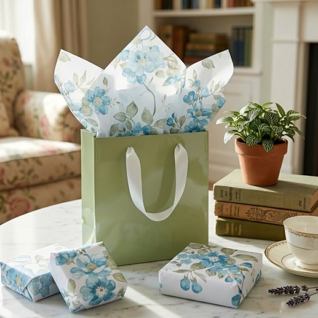Papel De Seda Estilo Shabby Chic Verde Oliva Turquesa Acuático F (Subido por el creador)