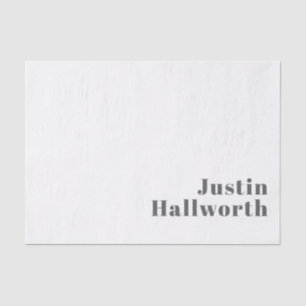 Papel De Seda Estiloso texto retro moderno editable Gris