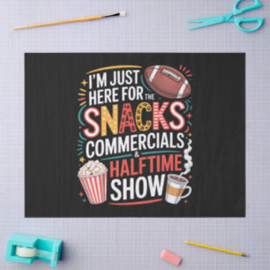 PAPEL DE SEDA ESTOY AQUÍ POR SNACKS COMERCIALES Y DESCANSO