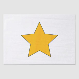 Papel De Seda Estrella amarilla
