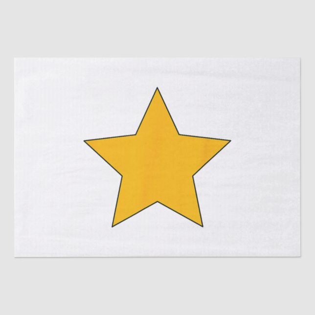 Papel De Seda Estrella amarilla (Anverso)