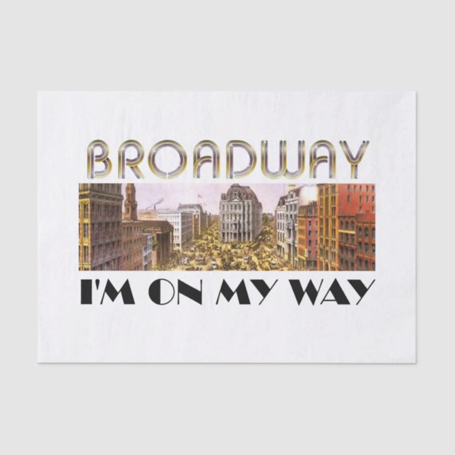 Papel De Seda Estrella de Broadway de la CAMISETA (Anverso)
