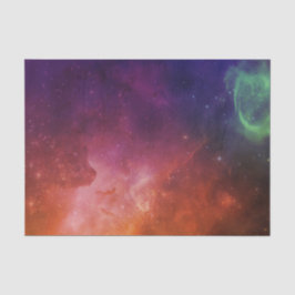 Papel De Seda Estrella de color rojo azul espacial Nebula Univer