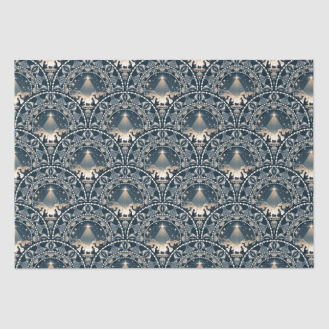 Papel De Seda Estrella de la maravilla Mandala Natividad Vieiras (Anverso)