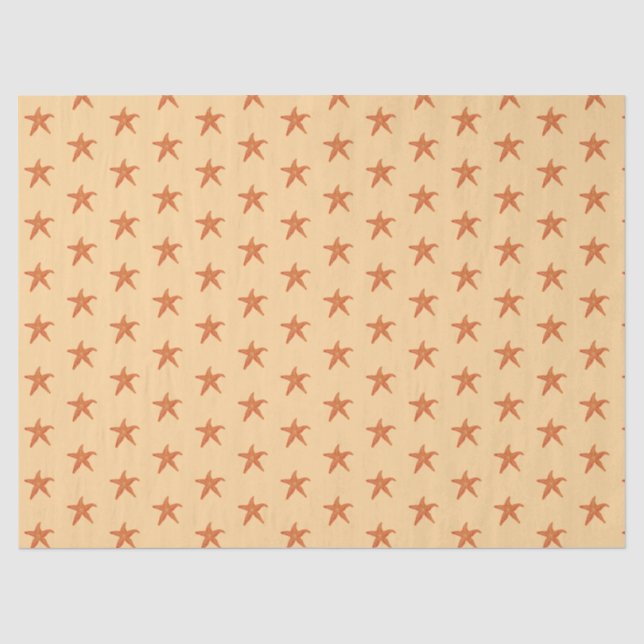 Papel De Seda  Estrella de mar adorable  (Anverso)