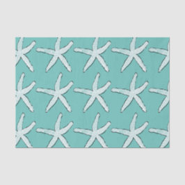 Papel De Seda Estrella de mar Patrón Playa Náutico Costero Azul 