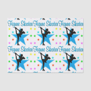 PAPEL DE SEDA ESTRELLA DE PATINAJE AZUL