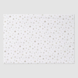 Papel De Seda Estrella de plata blanca neutra de género suave Ba