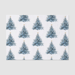 Papel De Seda Estrella dorada del árbol de navidad de invierno a