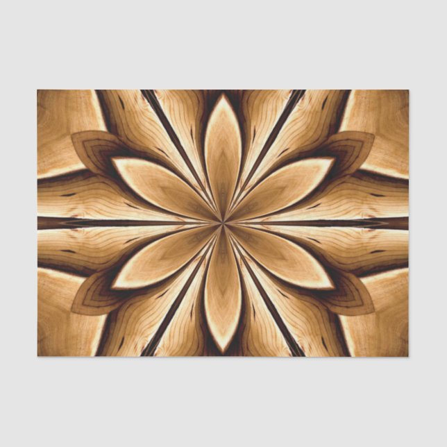 Papel De Seda Estrella explosiva de madera (Anverso)