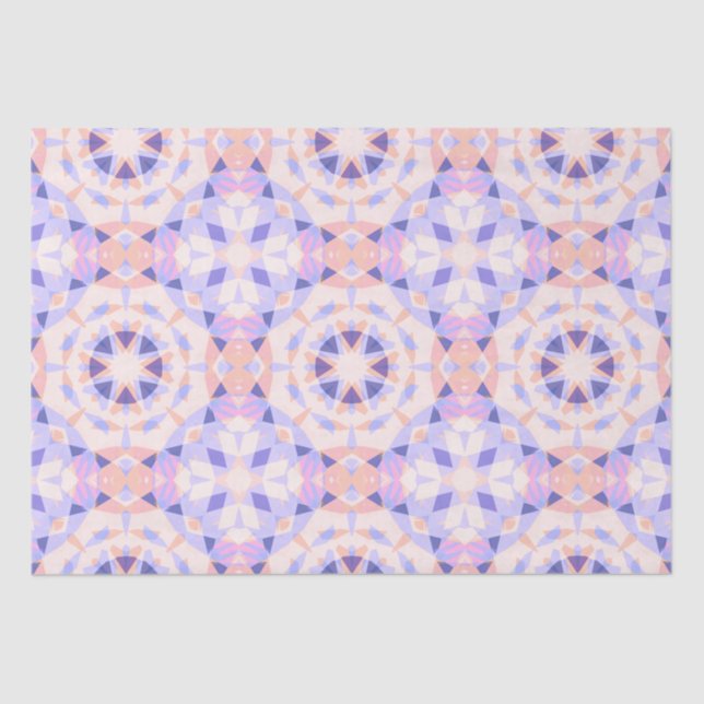 Papel De Seda Estrella mágica del cumpleaños de la bebé morada r (Anverso)