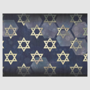 Papel De Seda Estrella múltiple Happy Hanukkah de SlipperyJoe de