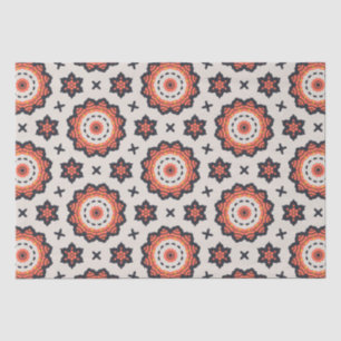 Papel De Seda Estrella persa patrón amarillo Naranja