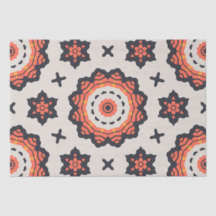 Papel De Seda Estrella persa patrón amarillo Naranja