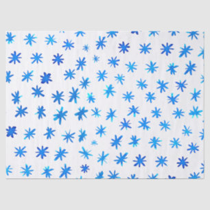 Papel De Seda Estrellas acuarelas - azul