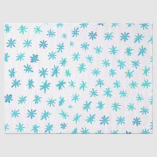 Papel De Seda Estrellas acuáticas - turquesa