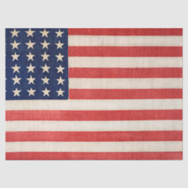 Papel De Seda Estrellas antiguas y banderas americanas