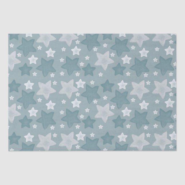 Papel De Seda Estrellas azules (Anverso)