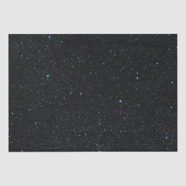 Papel De Seda Estrellas Azules Espacio Oscuro (Anverso)