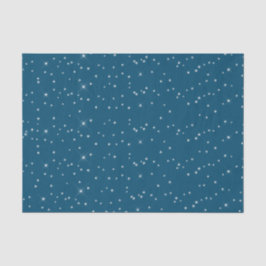 Papel De Seda Estrellas azules y blancas