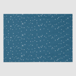 Papel De Seda Estrellas azules y blancas