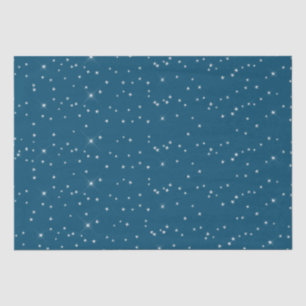 Papel De Seda Estrellas azules y blancas