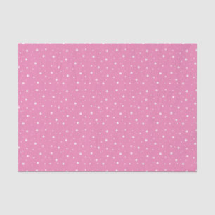 Papel De Seda Estrellas blancas en rosa Bonito