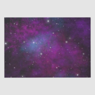 Papel De Seda Estrellas brillantes sobre fondo espacial de color