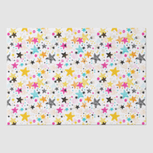 Papel De Seda Estrellas Coloridas para Niños