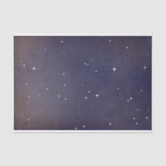 Papel De Seda Estrellas de galaxia nocturna púrpura desvanecidas