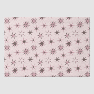 Papel De Seda Estrellas de Geo Rosa bonito - patrón.