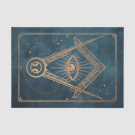 Papel De Seda Estrellas de luna de oro todos viendo alquimia de 