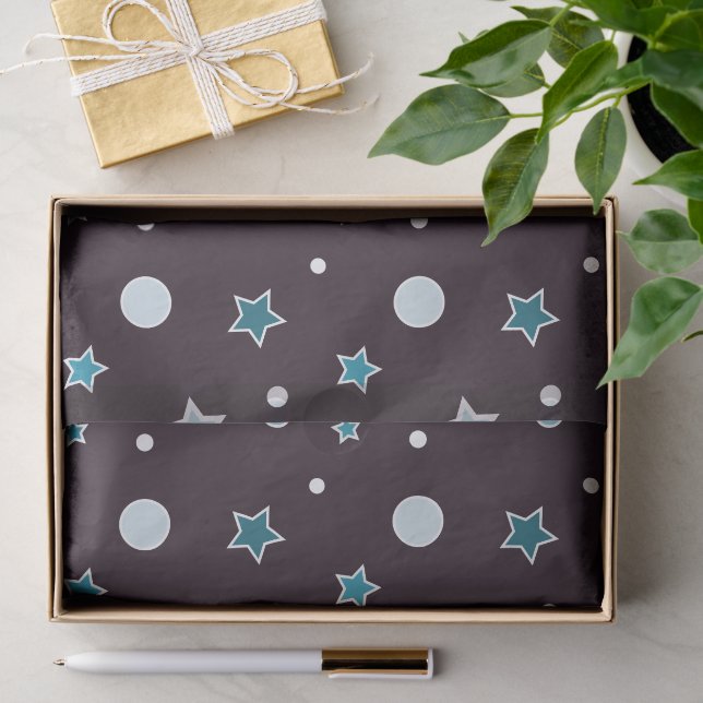 Papel De Seda Estrellas de Navidad (Regalo )