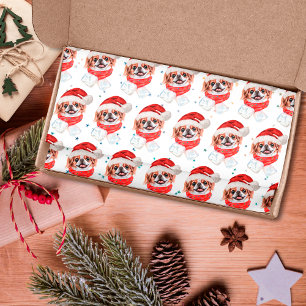 Papel De Seda Estrellas de Navidad de la raza de perro Chin Japo