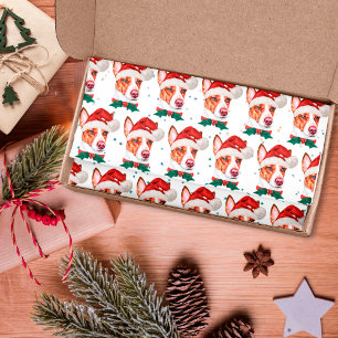 Papel De Seda Estrellas de Navidades de raza de perro de Podengo