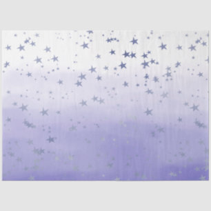 Papel De Seda Estrellas de Ombre Púrpura
