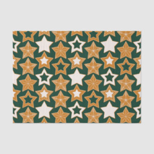 Papel De Seda Estrellas de pan de jengibre (Navidad)