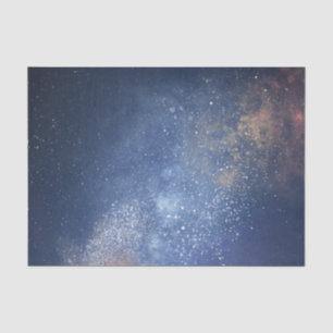 Papel De Seda Estrellas del espacio exterior azul hermoso Vía Lá