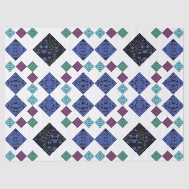 Papel De Seda Estrellas Diamantes (Anverso)