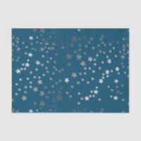 Estrellas dispersadas en azul