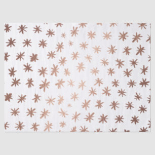 Papel De Seda Estrellas metálicas - cobre
