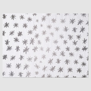 Papel De Seda Estrellas metálicas - plata