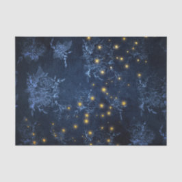 Papel De Seda Estrellas Místicas Patrón de Rosa Vintage