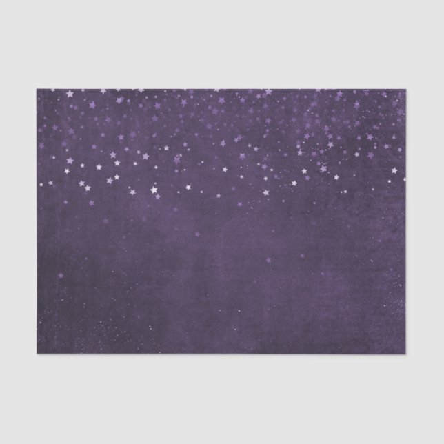Papel De Seda Estrellas moradas (Anverso)