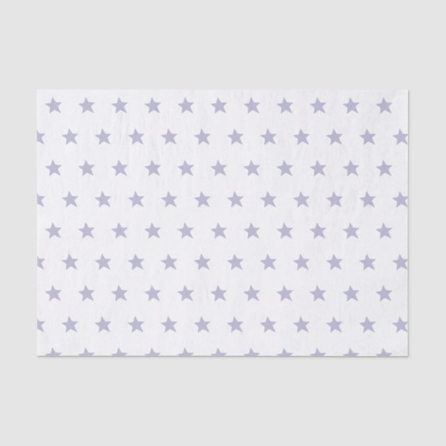 Papel De Seda Estrellas Moradas Lindas Modernas (Anverso)